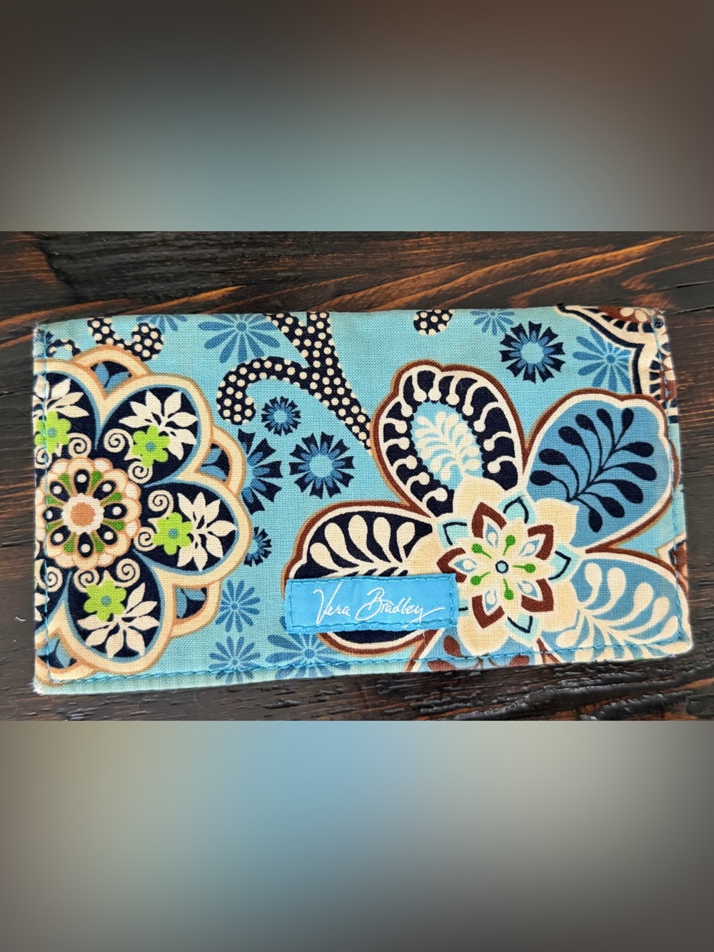 VERA BRADLEY ~ Bali Blue Summer ~ Checkbook Cover Retired!